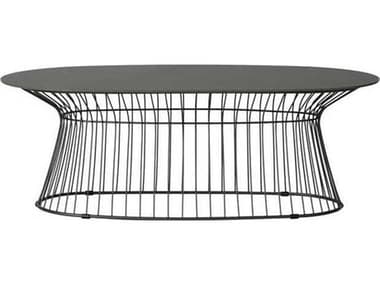 Lloyd Flanders Escape Aluminum Oval Coffee Table LF309044