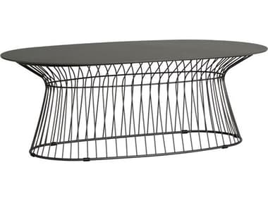 Lloyd Flanders Escape Aluminum Oval Coffee Table LF309044