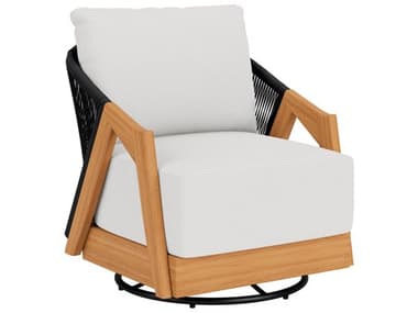 Lloyd Flanders Alpine Teak Swivel Lounge Chair LF363080