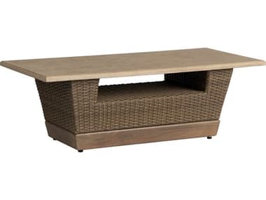 Lloyd Flanders Charisma Aluminum Wicker Rectangular Coffee Table LF421044