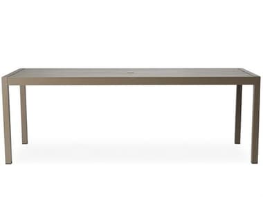 Lloyd Flanders Milan Aluminum 86''W x 35''D Rectangular Dining Table LF475086