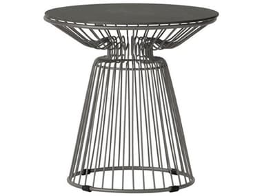 Lloyd Flanders Universal Accessories Aluminum Diameter Round End Table with Stone Top LF486024