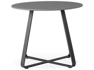 Lloyd Flanders Universal Accessories Aluminum 24'' Round Light Gray Corian Top End Table LF486043