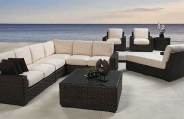 Lloyd Flanders Contempo Wicker Sectional Lounge Set LFCNTLGSCCT
