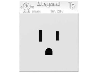 Legrand Adorne White Single Tamper-Resistant Outlet LGRARTR151W10