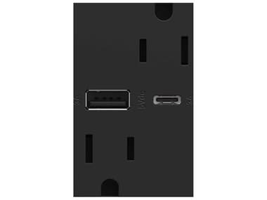 Legrand Adorne Graphite  Tamper-Resistant Ultra-Fast USB Type-A/C Outlet LGRARTRUSB156ACG4