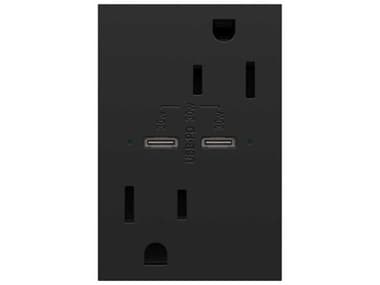 Legrand Adorne Graphite Tamper-Resistant Ultra-Fast Plus Power Delivery USB Type-C/C Outlet LGRARTRUSB15PD30G4