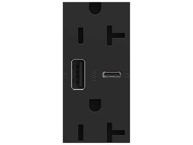 Legrand Adorne Graphite Tamper-Resistant Ultra-Fast USB Type-A/C Outlet LGRARTRUSB206ACG4