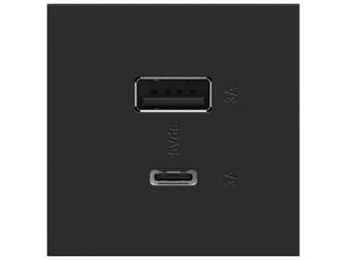 Legrand Adorne Graphite Ultra-Fast USB Type-A/C Outlet Module LGRARUSB2AC6G4