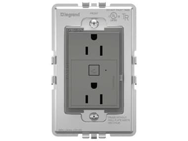 Legrand Adorne Magnesium Smart Outlet with Netatmo Plus-Size LGRWNAR153M1