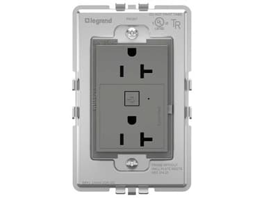 Legrand Adorne Magnesium Smart Outlet with Netatmo LGRWNAR203M1