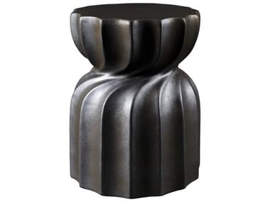 Livabliss by Surya Alexia Charcoal Black Garden Stool LIVAAX005181313