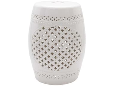 Livabliss by Surya Auburndale White Garden Stool LIVADL003121218