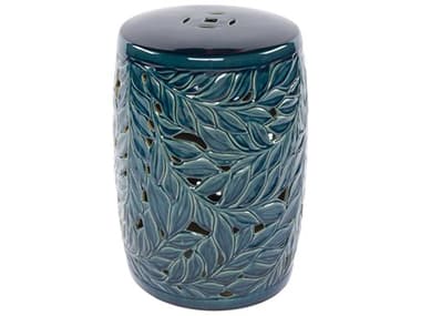 Livabliss by Surya Achilles Teal Accent Stool LIVAEH003