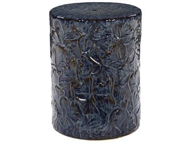 Livabliss by Surya Bishop Blue Accent Stool LIVBIH002