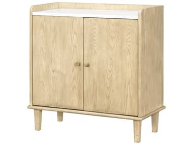 Livabliss by Surya Becki Owens Arista Tan White Natural Ash Wood Accent Cabinet LIVBOAS001313014