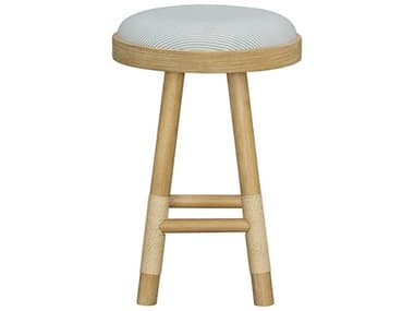 Livabliss by Surya Becki Owens Esmarca Brown Upholstered Ash Wood Counter Stool LIVBOES005261717