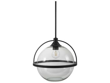 Livabliss by Surya Cortes 1-Light Black Globe Pendant LIVCRT001
