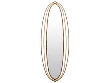 Livabliss by Surya Chasm Gold Wall Mirror Oval LIVCSM0023110