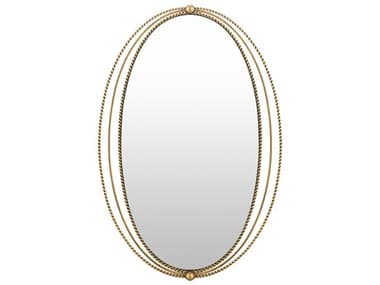 Livabliss by Surya Chasm Gold Wall Mirror Oval LIVCSM0033020