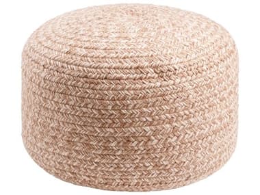 Livabliss by Surya Entwined Dusty Pink Upholstered Pouf LIVEDPF001121717