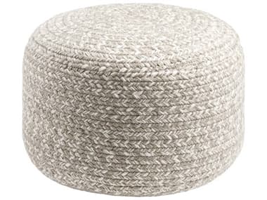 Livabliss by Surya Entwined Beige Upholstered Pouf LIVEDPF003121717