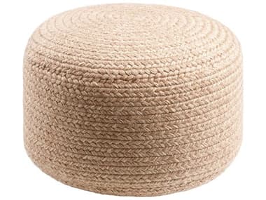 Livabliss by Surya Entwined Dusty Pink Upholstered Pouf LIVEDPF004121717