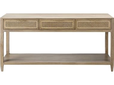 Livabliss by Surya Etewah Rectangular Wood Brown Console Table LIVETW003