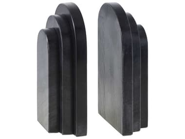 Livabliss by Surya Aayena Black Bookend (Set of 2) LIVEYA001SET