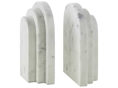 Livabliss by Surya Aayena White Bookend (Set of 2) LIVEYA002SET