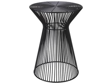 Livabliss by Surya Fife Round Metal Black End Table LIVFIFE101131318