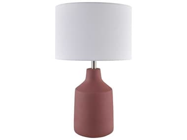 Livabliss by Surya Foreman Brick Red Table Lamp LIVFMN005