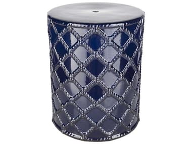 Livabliss by Surya Gaylor Navy Blue Garden Stool LIVGAY002141418