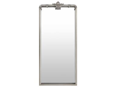 Livabliss by Surya Highclere Antiqued Silver Gray Rectangular Wall Mirror LIVHCL0046630
