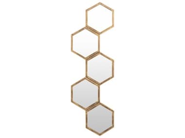 Livabliss by Surya Honeycomb Gold Wall Mirror LIVHNY0011135