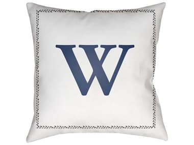 Livabliss by Surya Initials W Pillow LIVINT023