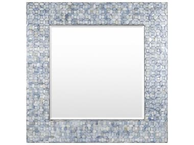 Livabliss by Surya Iridescent Inlaid Blue Square Wall Mirror LIVISC0153232