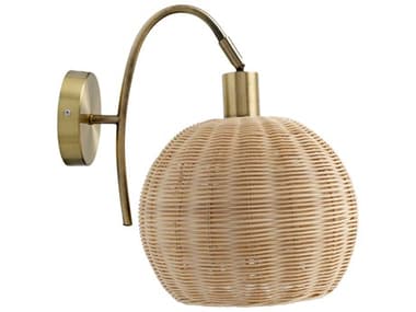 Livabliss by Surya Melange 15" Tall 1-Light Beige Brown Wall Sconce LIVMEG002