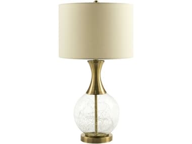 Livabliss by Surya Mittag Clear Brass Buffet Lamp LIVMTG004
