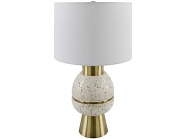 Livabliss by Surya Niobe Speckled White Buffet Lamp LIVNIO003