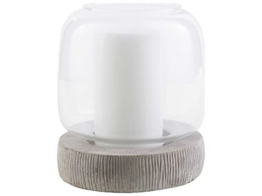 Livabliss by Surya Odette White Candle Holder LIVODT126S