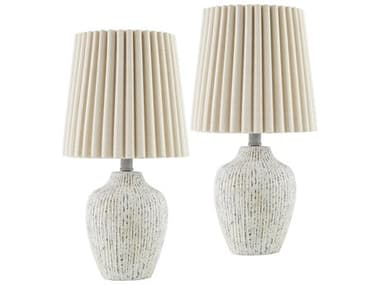 Livabliss by Surya Pines Beige Off White Table Lamp (Set of 2) LIVPIN001SET