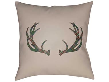 Livabliss by Surya Antlers Pillows LIVPLAID035