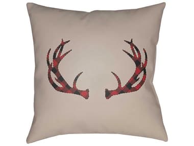 Livabliss by Surya Antlers Pillows LIVPLAID036