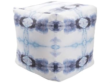 Livabliss by Surya Surya Poufs Blue Upholstered Ottoman LIVPOUF1051