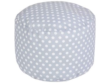 Livabliss by Surya Rain Gray Upholstered Pouf LIVPOUF296