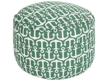 Livabliss by Surya Rain Green Upholstered Pouf LIVPOUF303