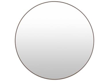 Livabliss by Surya Aranya Natural Dark Brown Round Wall Mirror LIVRAY0492727