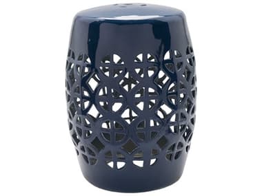 Livabliss by Surya Ridgeway Navy Blue Garden Stool LIVRWY004131318