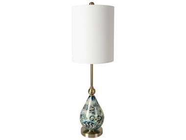 Livabliss by Surya Snicarte Aqua Blue Buffet Lamp LIVSNR001